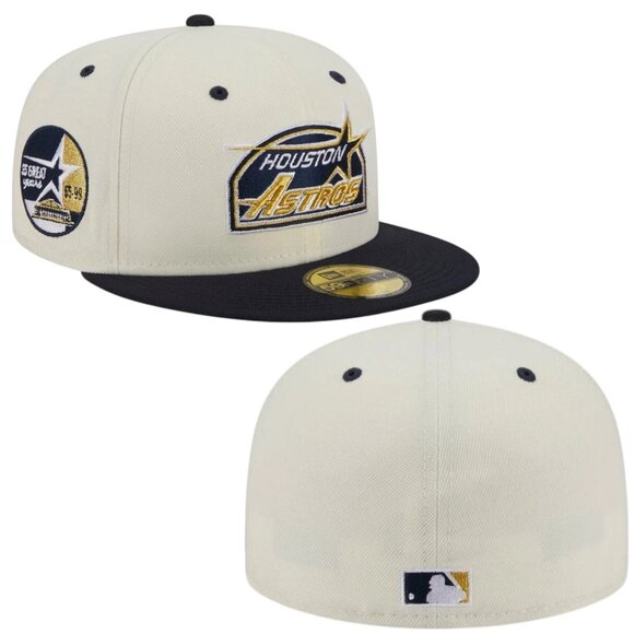 New Era Houston Astros 35 Great Years 59FIFTY Fitted Hat Cap Mens Size 7 1/4 - Picture 1 of 6